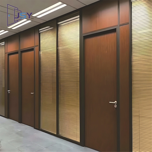 Finished glass partition