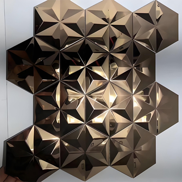 Stainless steel 3D decorative panel