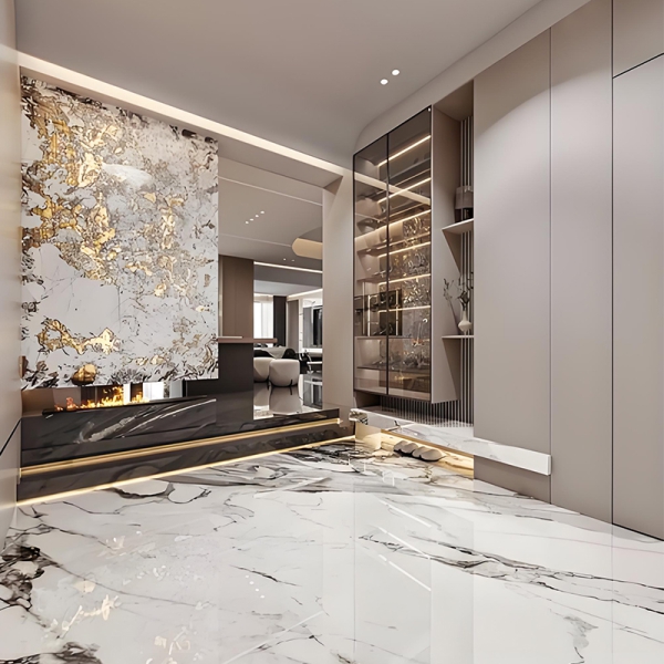 Stone and rock slab facing