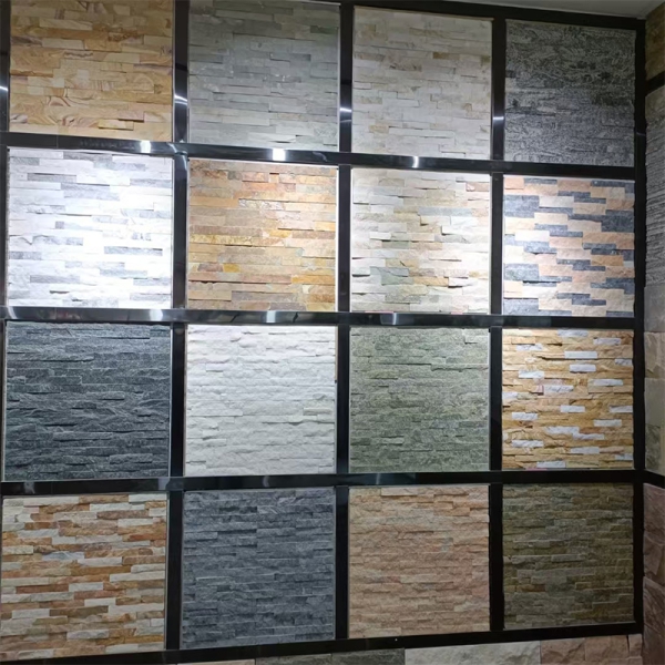 Stone and rock slab facing